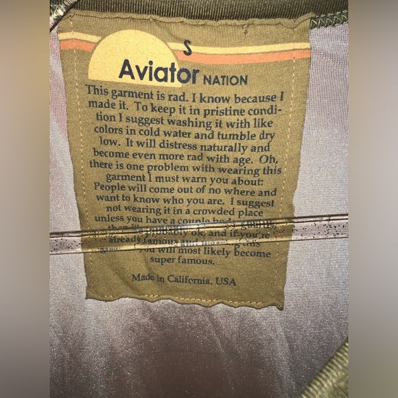 Aviator Nation Rainbow Velour Sweatshirt Velvet Sunburst Sunrise Size Small - Picture 2 of 2